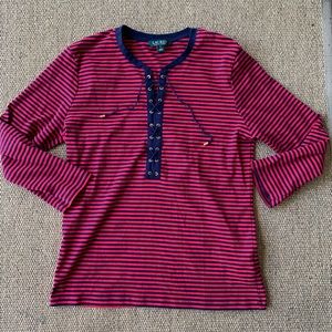 [Lauren Ralph Lauren]• striped shirt